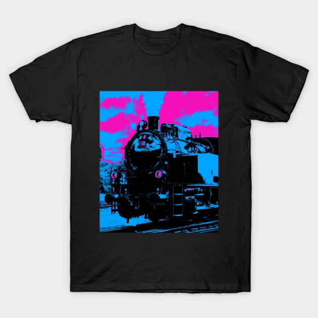 Vintage Steam Train - Victorian Travel T-Shirt by Highseller